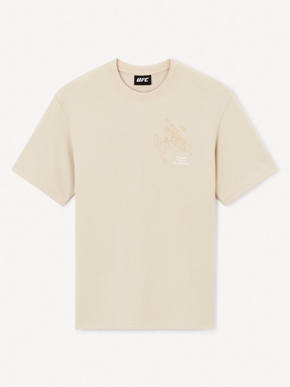 Celio Bézs színű férfi póló Celio UFC