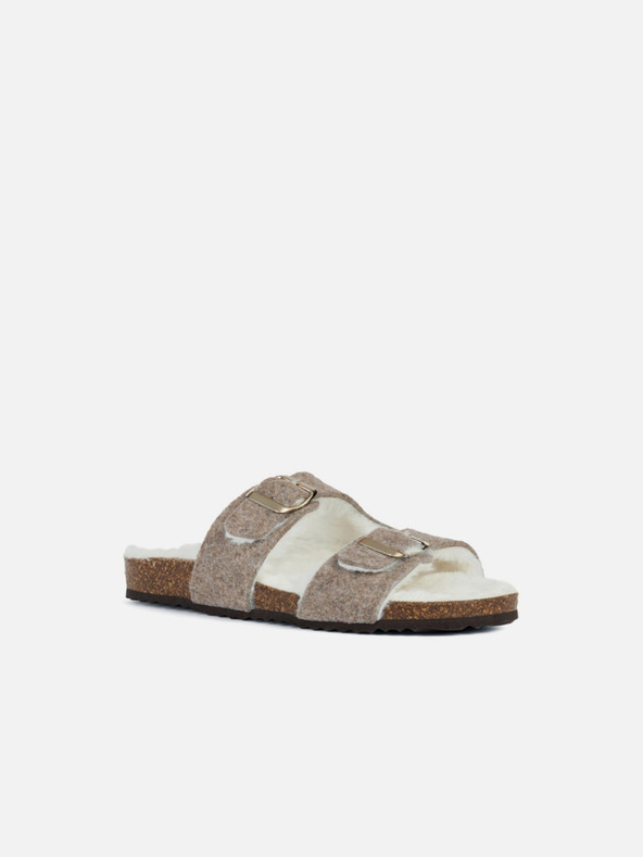 Geox Bézs női papucs Geox Brionia