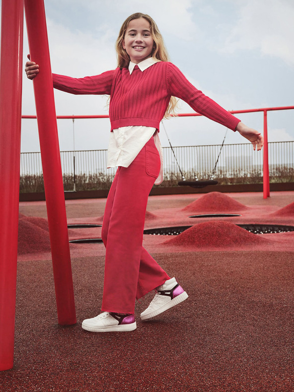 Geox Fehér Geox Mikiroshi Girl bokacsizma lányoknak