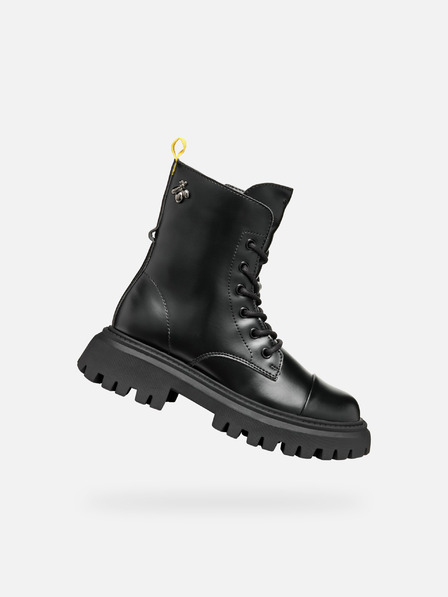 Geox Fekete Geox Maquinnerns lány bokacsizma
