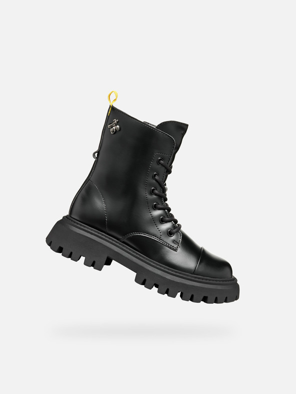 Geox Fekete Geox Maquinnerns lány bokacsizma