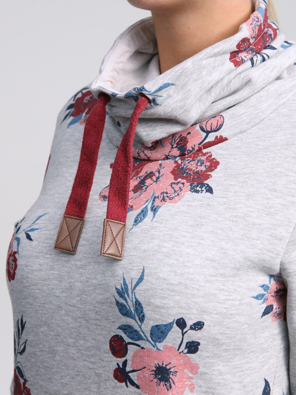 Loap Világosszürke női virágos ruha LOAP Ebuna