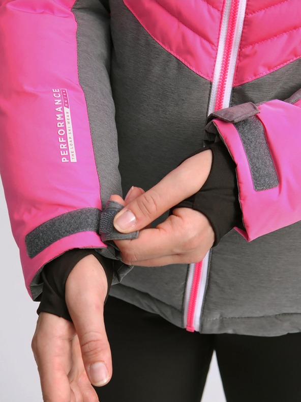 Loap Szürke és rózsaszín női sí dzseki LOAP ORINNA