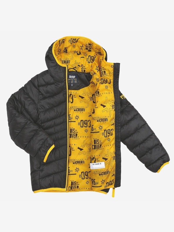 Loap Fekete fiú steppelt télikabát LOAP INTERMO