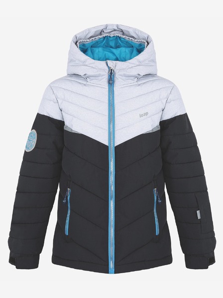 Loap Fehér-fekete fiú síelős dzseki LOAP Fullsac
