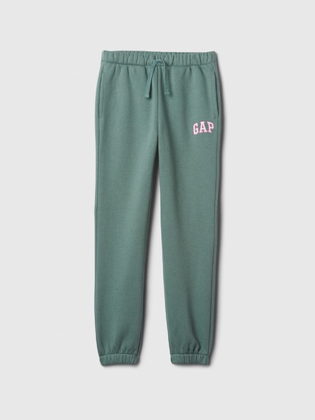 GAP Gyerek fleece sportnadrág logóval army GAP