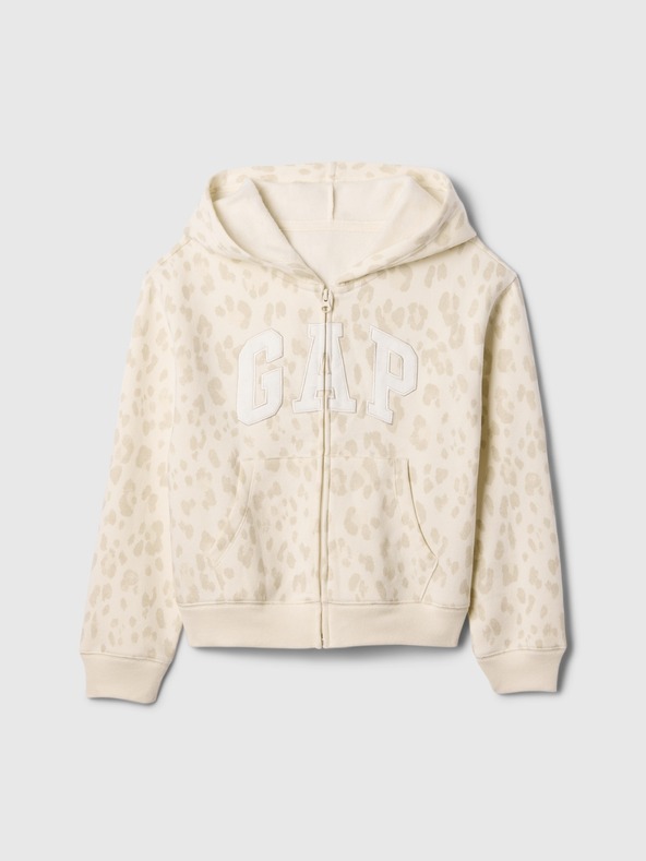 GAP Gyerek pulóver logóval és fleece béléssel GAP