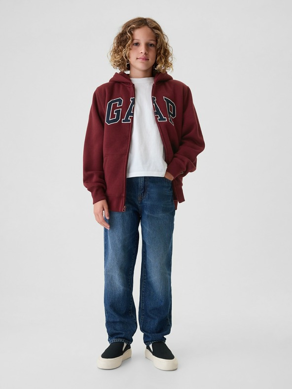 GAP Gyerek sherpa pulóver logóval GAP