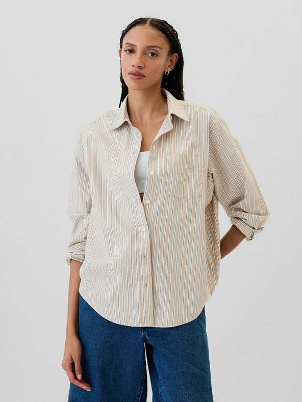 GAP Csíkos oversize Poplin Big Shirt ing GAP