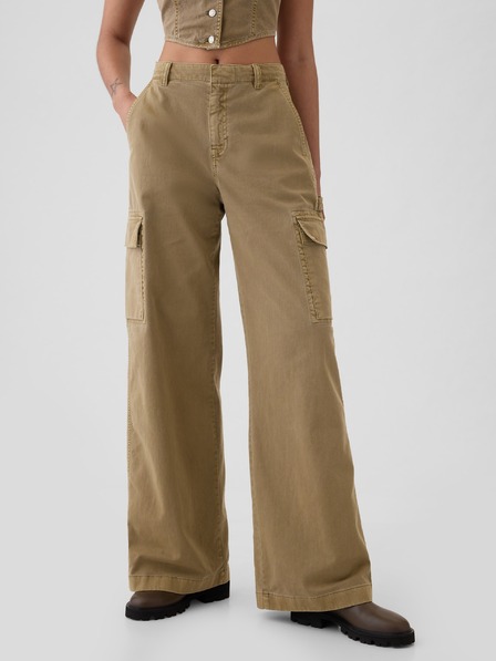 GAP Nadrág zsebekkel Baggy Khaki Cargo GAP