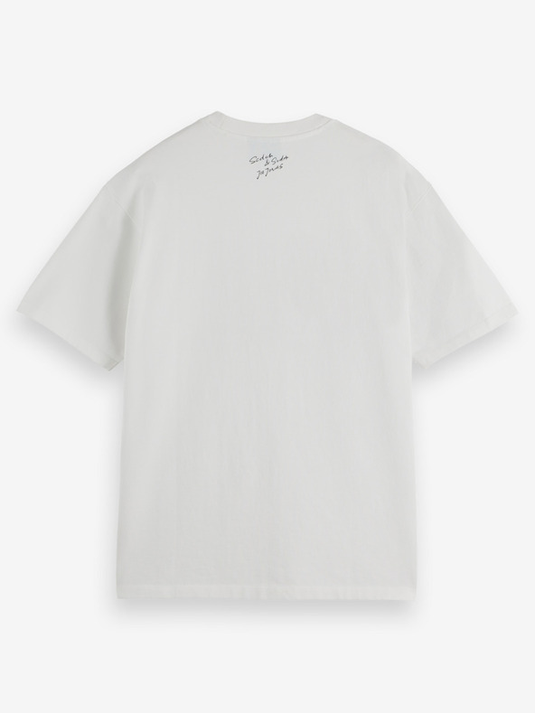 Scotch & Soda Fehér férfi Scotch & Soda x Joe Jonas póló