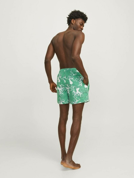 Jack & Jones Zöld férfi mintás fürdőnadrág Jack & Jones Fiji