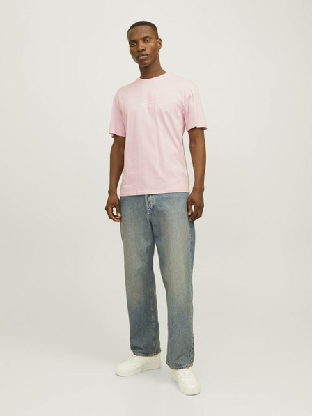 Jack & Jones Jack & Jones Vesterbro Vesterbro világos rózsaszínű férfi póló