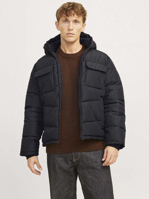 Jack & Jones Fekete férfi Jack & Jones Build steppelt dzseki