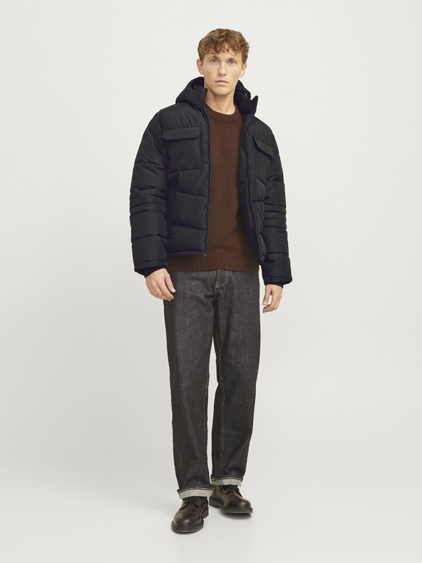 Jack & Jones Fekete férfi Jack & Jones Build steppelt dzseki