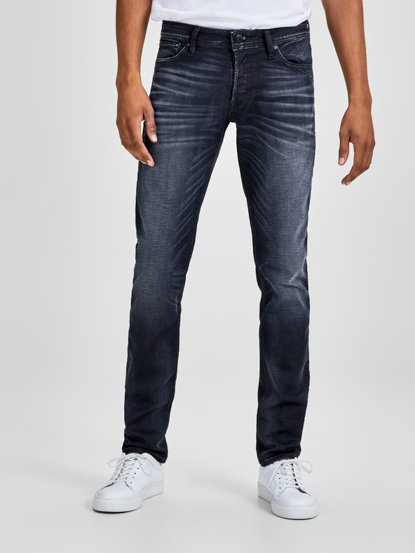 Jack & Jones Sötétkék slim fit farmernadrág hímzett hatással Jack & Jones Glenn