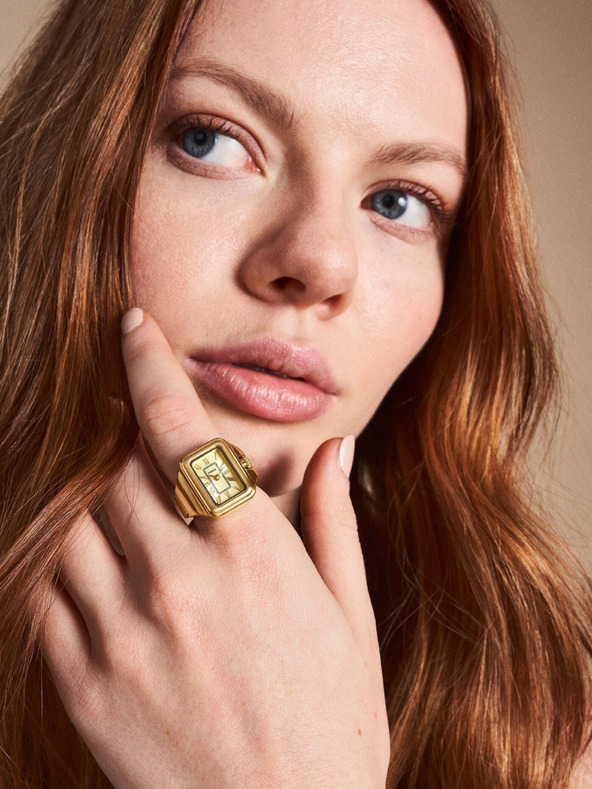 Fossil Női négyzet alakú karóra gyűrű Fossil Raquel karóra gyűrű