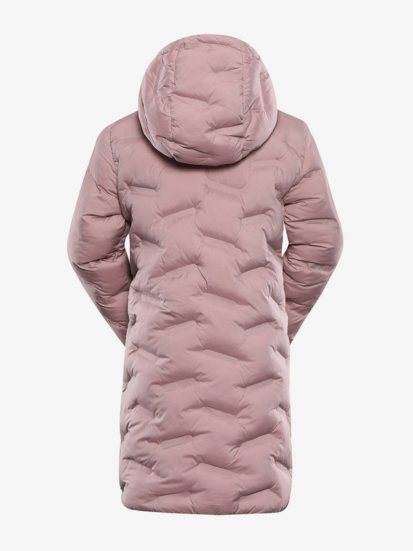 ALPINE PRO Rózsaszín lány Hi-Therm kabát Alpine Pro Awedo vízszigeteléssel