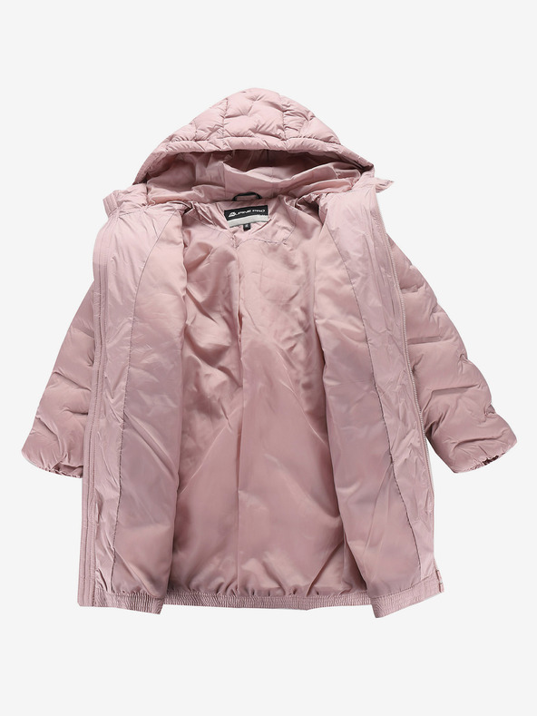 ALPINE PRO Rózsaszín lány Hi-Therm kabát Alpine Pro Awedo vízszigeteléssel