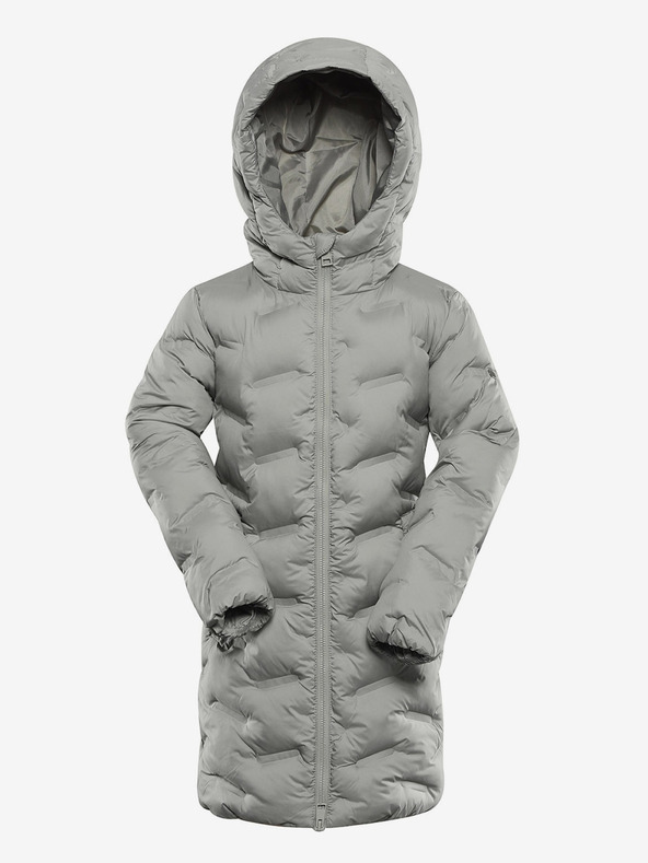 ALPINE PRO Szürke lányok Hi-Therm kabát vízszigeteléssel Alpine Pro Awedo