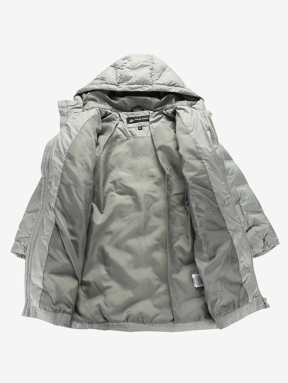 ALPINE PRO Szürke lányok Hi-Therm kabát vízszigeteléssel Alpine Pro Awedo
