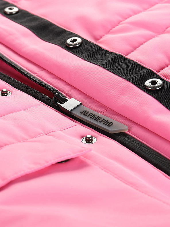ALPINE PRO Rózsaszín lánykabát PTX Alpine Pro Werdo membránnal