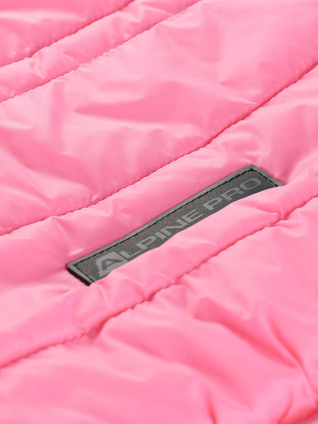 ALPINE PRO Gyerekek megfordítható kabát hi-therm ALPINE PRO DOUWO rózsaszínű
