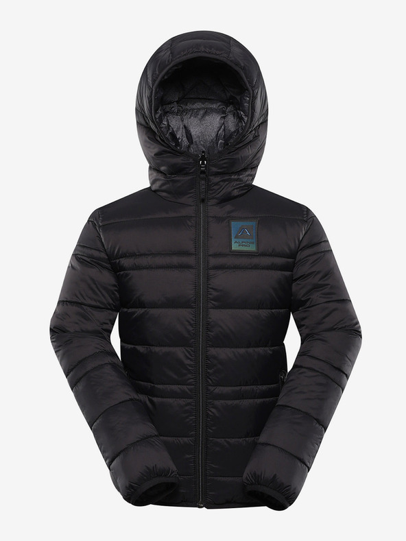 ALPINE PRO Gyermek fordítható kabát hi-therm ALPINE PRO DOUWO fekete