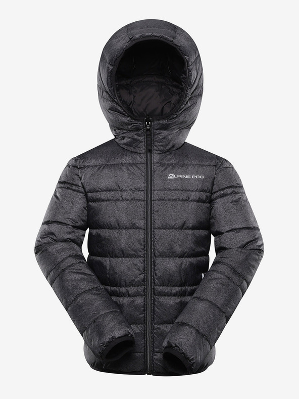 ALPINE PRO Gyermek fordítható kabát hi-therm ALPINE PRO DOUWO fekete
