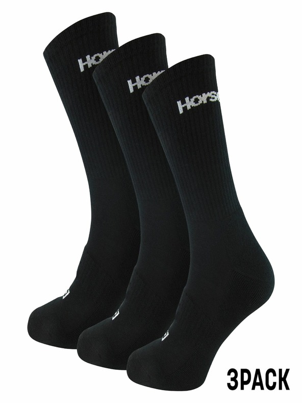 Horsefeathers Delete Premium 3Pack zokni - fekete 11 - 13 méret HORSEFEATHERS