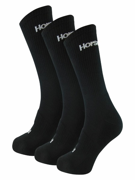 Horsefeathers Delete Premium 3Pack zokni - fekete 11 - 13 méret HORSEFEATHERS