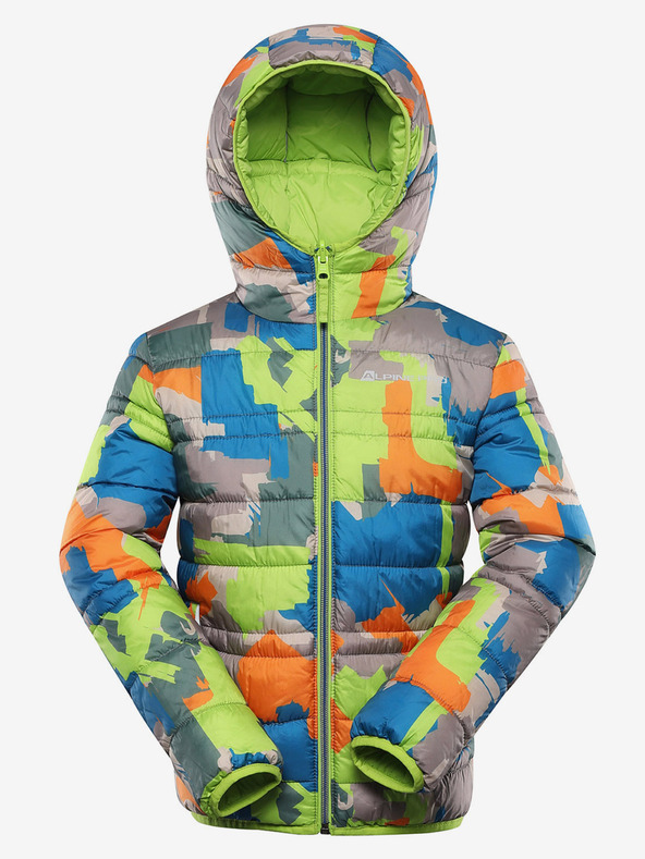 ALPINE PRO Gyerekek fordítható dzseki hi-therm ALPINE PRO DOUWO zöld