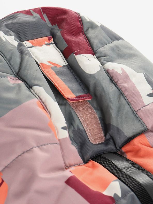 ALPINE PRO Szürkés-rózsaszín lánykabát PTX Alpine Pro Werdo membránnal