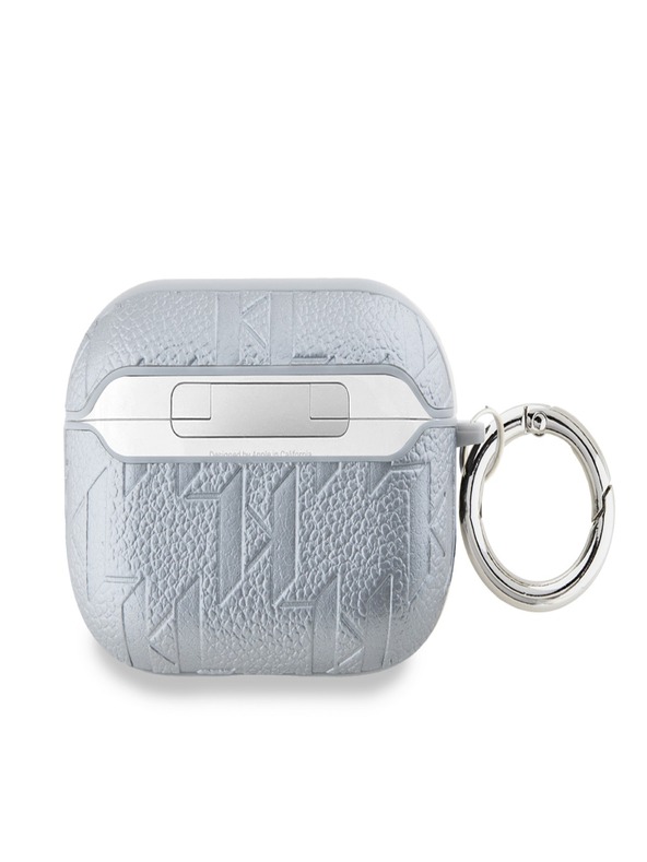 Karl Lagerfeld PU dombornyomott Karl és Choupette fejek tok az AirPods Pro 2 ezüst Karl Lagerfeld számára Karl Lagerfeld