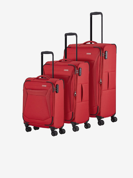 Travelite Három darabos Travelite Chios utazótáska készlet piros színben S,M,L