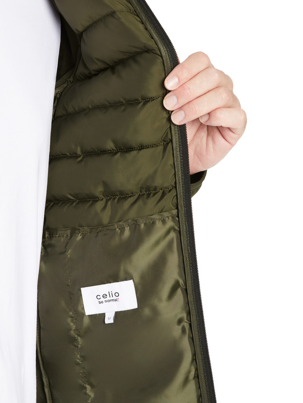 Celio Khaki Celio férfi kapucnis dzseki Jushellsl