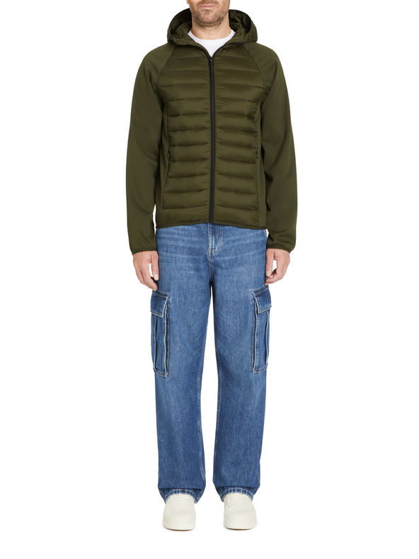 Celio Khaki Celio férfi kapucnis dzseki Jushellsl