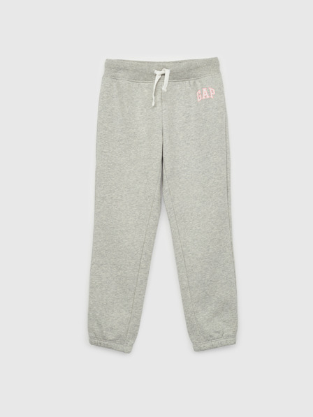 GAP Gyerek fleece sportnadrág logóval army GAP