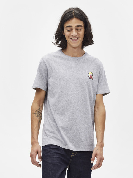 Celio Világosszürke póló Celio Lsebar