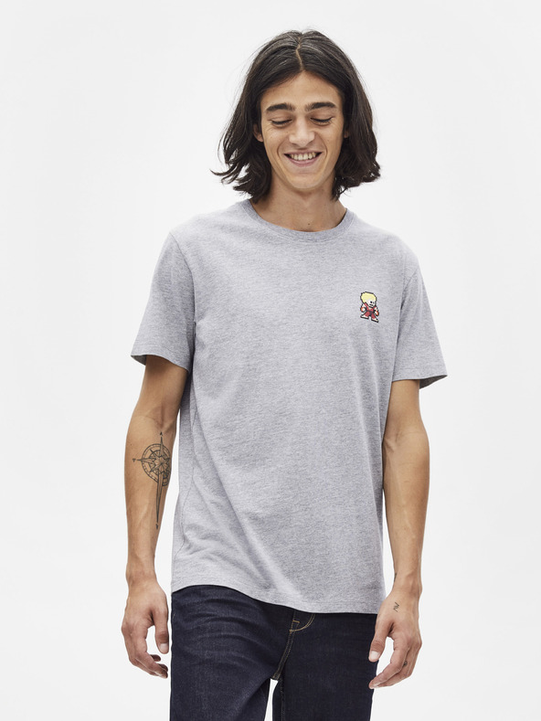 Celio Világosszürke póló Celio Lsebar