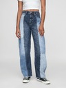 GAP High Rise Barrel Patchwork farmer GAP