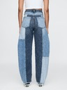 GAP High Rise Barrel Patchwork farmer GAP