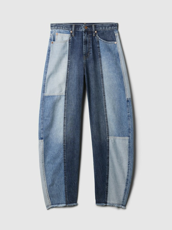 GAP High Rise Barrel Patchwork farmer GAP