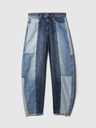 GAP High Rise Barrel Patchwork farmer GAP