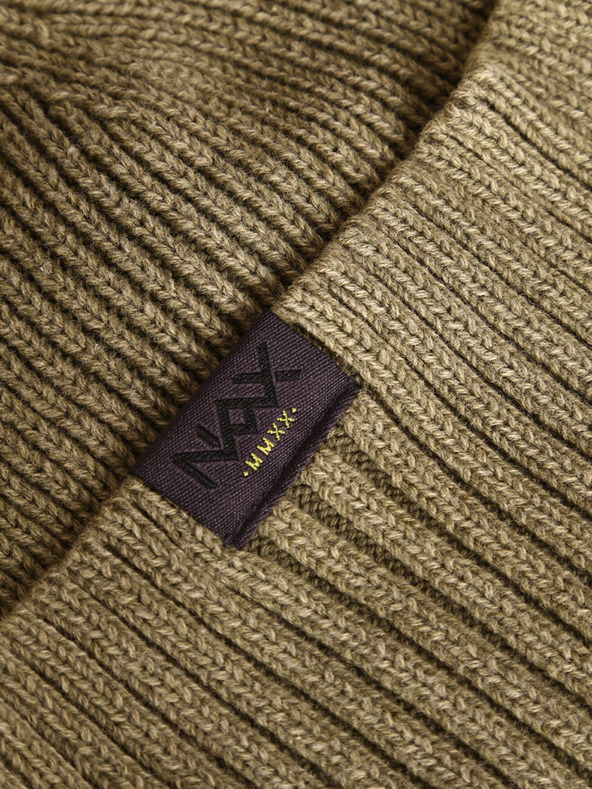 NAX Khaki színű női bordás sapka NAX Zolte NAX Zolte