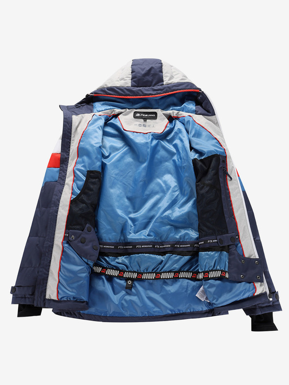 ALPINE PRO Férfi pehelypaplan sí dzseki ptx membránnal ALPINE PRO FEEDR hangulat indigó színben
