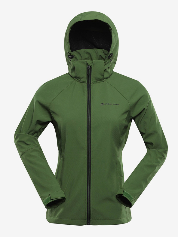 ALPINE PRO Zöld női softshell kabát membránnal Alpine Pro Hoora