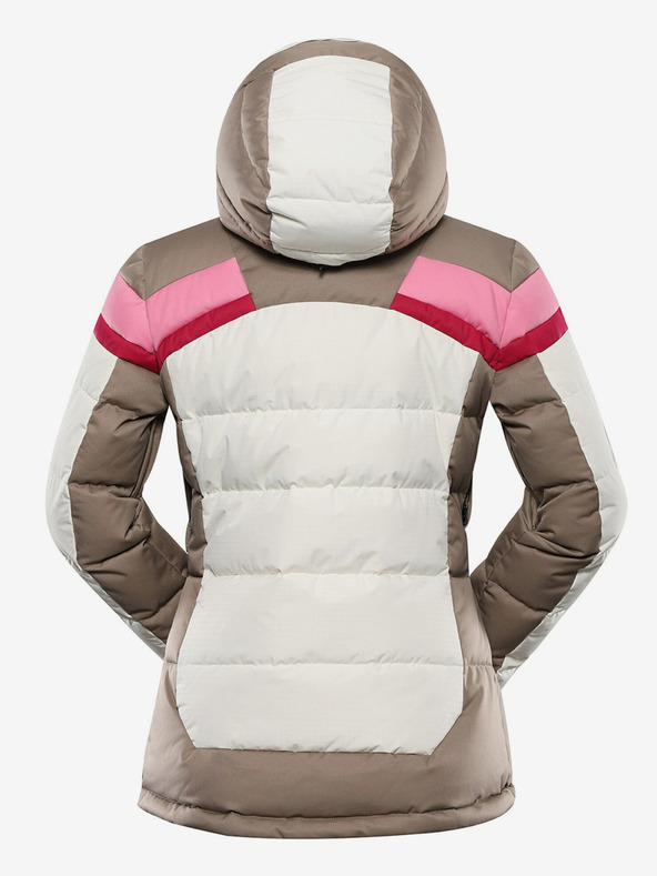 ALPINE PRO Női pehelypaplan sí dzseki ptx membránnal ALPINE PRO FERERA creme