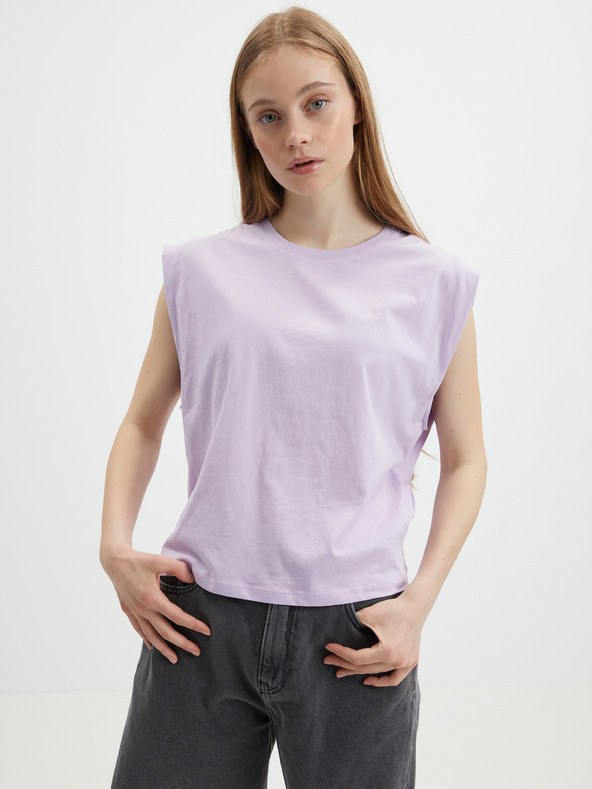 Vero Moda Világos lila VERO MODA női basic póló Panna Panna