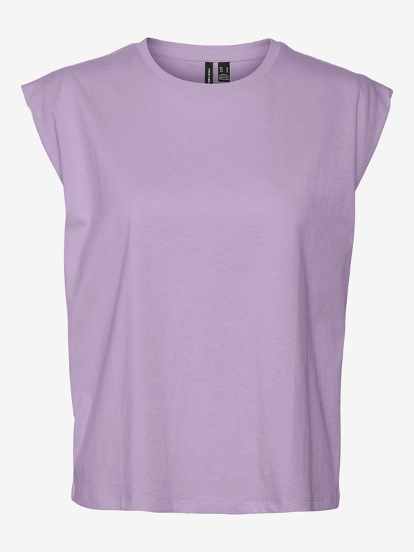 Vero Moda Világos lila VERO MODA női basic póló Panna Panna